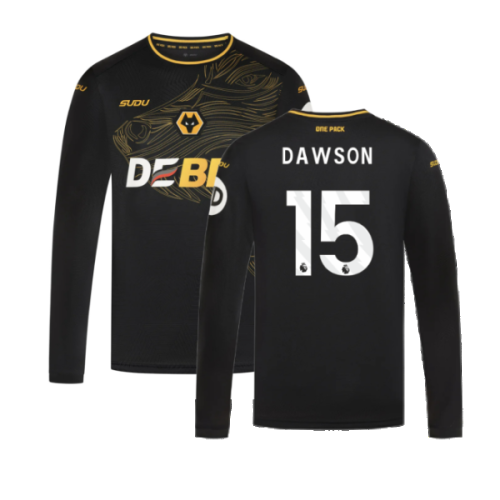 2024-2025 Wolves Long Sleeve Away Shirt (Dawson 15)