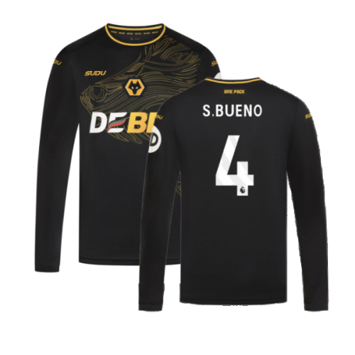 2024-2025 Wolves Long Sleeve Away Shirt (S.Bueno 4)