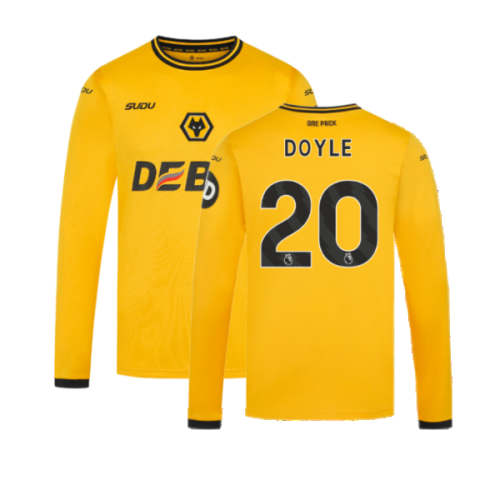 2024-2025 Wolves Long Sleeve Home Shirt (Doyle 20)