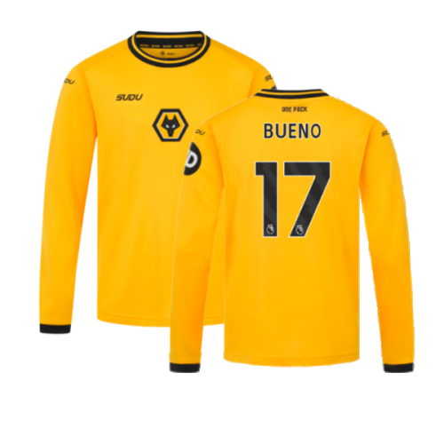 2024-2025 Wolves Long Sleeve Home Shirt (Kids) (Bueno 17)