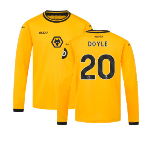 2024-2025 Wolves Long Sleeve Home Shirt (Kids) (Doyle 20)