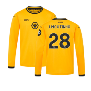 2024-2025 Wolves Long Sleeve Home Shirt (Kids) (J.Moutinho 28)