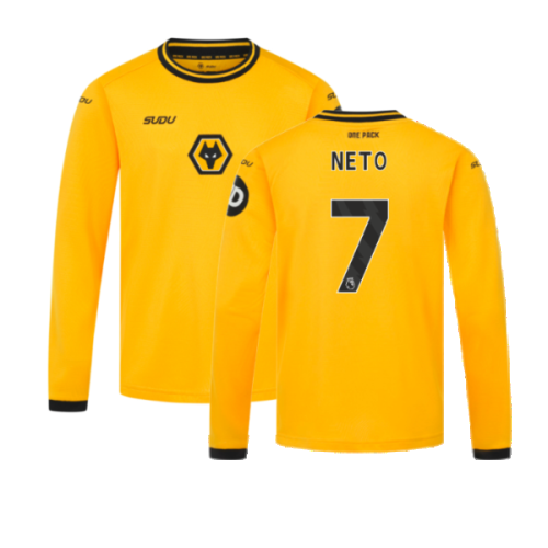 2024-2025 Wolves Long Sleeve Home Shirt (Kids) (Neto 7)