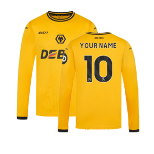 2024-2025 Wolves Long Sleeve Home Shirt (Your Name)