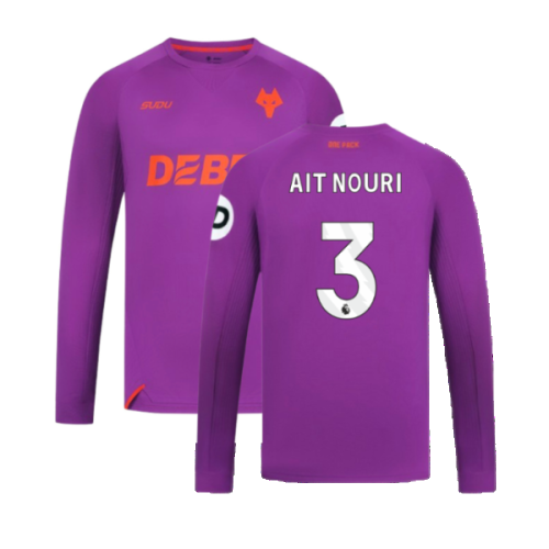 2024-2025 Wolves Long Sleeve Third Shirt (Ait Nouri 3)