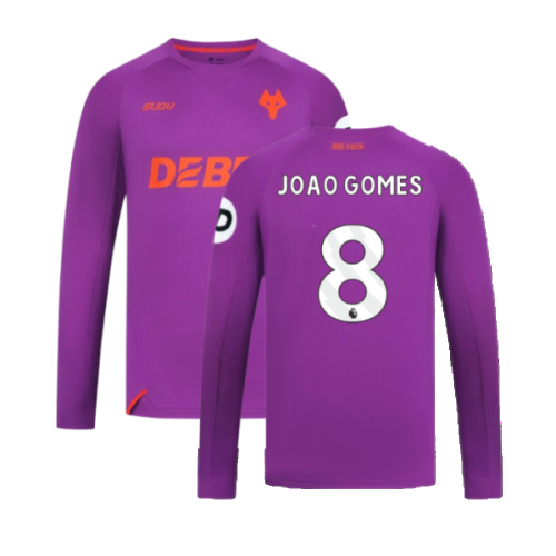 2024-2025 Wolves Long Sleeve Third Shirt (Joao Gomes 8)