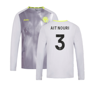 2024-2025 Wolves Players Training Long Sleeved Tee (Grey) (Ait Nouri 3)