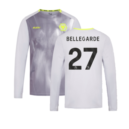 2024-2025 Wolves Players Training Long Sleeved Tee (Grey) (Bellegarde 27)