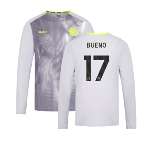 2024-2025 Wolves Players Training Long Sleeved Tee (Grey) (Bueno 17)