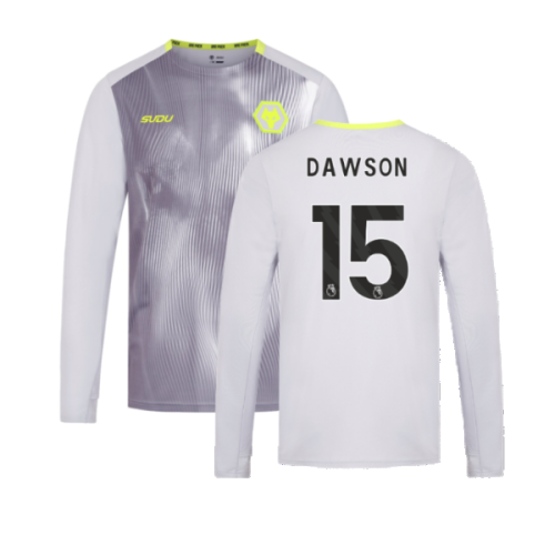 2024-2025 Wolves Players Training Long Sleeved Tee (Grey) (Dawson 15)