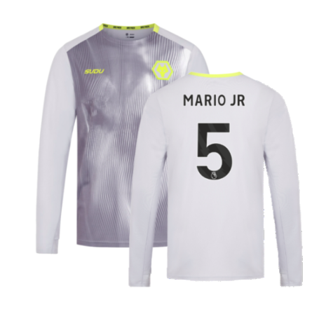 2024-2025 Wolves Players Training Long Sleeved Tee (Grey) (Mario JR 5)