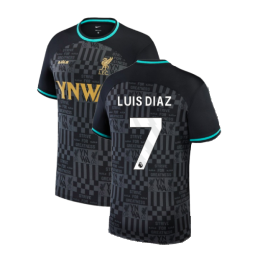 2024 LeBron x Liverpool Stadium Football Shirt (Luis Diaz 7)