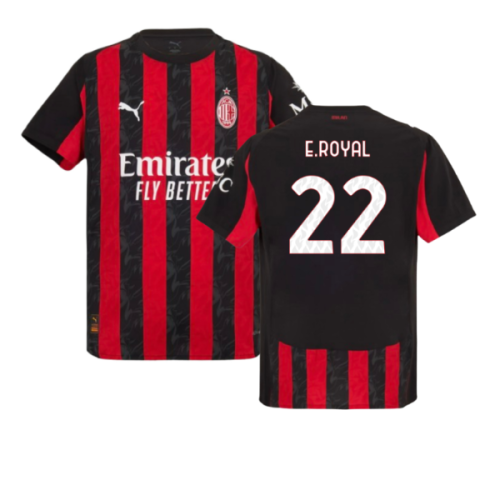 2025-2026 AC Milan Authentic Home Shirt (E.Royal 22)
