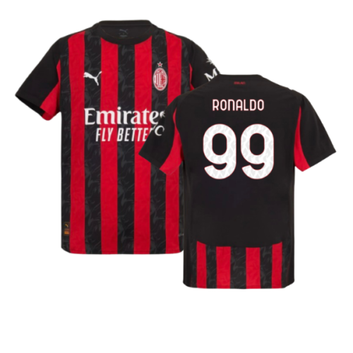 2025-2026 AC Milan Authentic Home Shirt (Ronaldo 99)