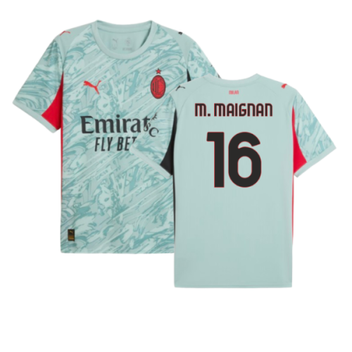 2025-2026 AC Milan Home Goalkeeper Shirt (Modern Mint) (M. MAIGNAN 16)