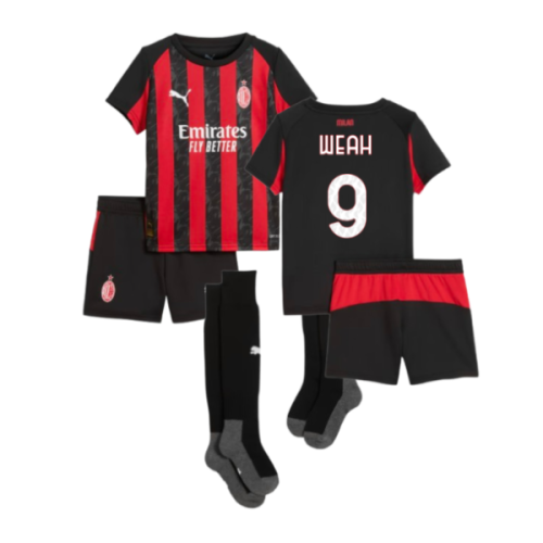 2025-2026 AC Milan Home Mini Kit (Weah 9)