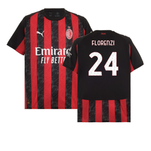 2025-2026 AC Milan Home Shirt (Florenzi 24)