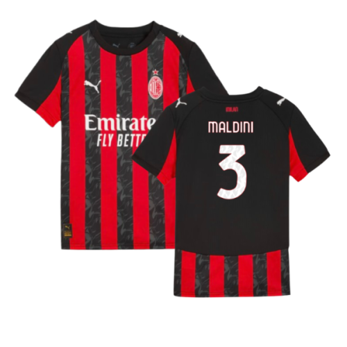 2025-2026 AC Milan Home Shirt (Kids) (Maldini 3)