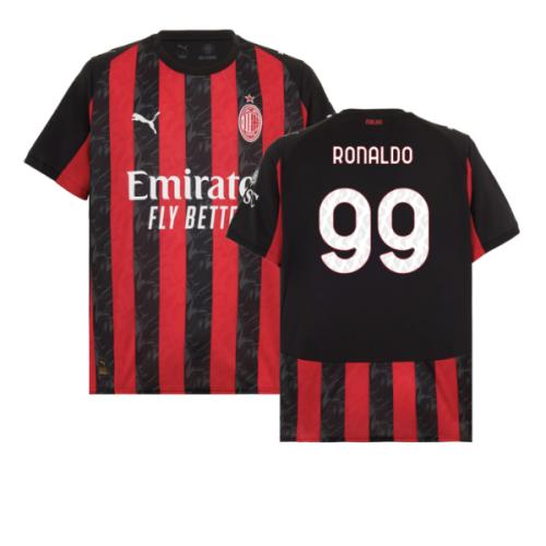 2025-2026 AC Milan Home Shirt (Ronaldo 99)
