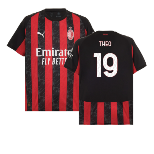 2025-2026 AC Milan Home Shirt (Theo 19)