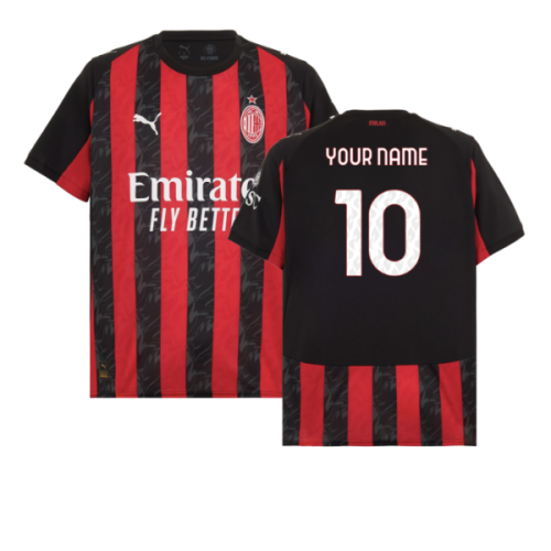 2025-2026 AC Milan Home Shirt (Your Name)