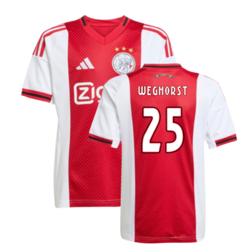 2025-2026 Ajax Home Shirt (Kids) (Weghorst 25)