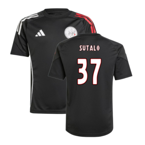2025-2026 Ajax Training Shirt (Black) - Kids (Sutalo 37)