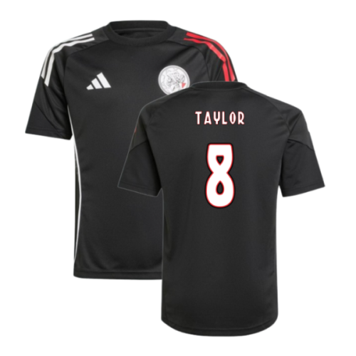 2025-2026 Ajax Training Shirt (Black) - Kids (Taylor 8)