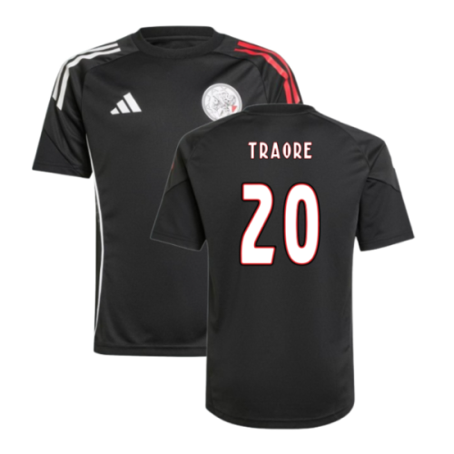 2025-2026 Ajax Training Shirt (Black) - Kids (Traore 20)