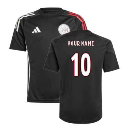 2025-2026 Ajax Training Shirt (Black) - Kids (Your Name)