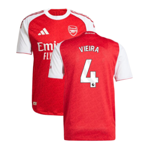 2025-2026 Arsenal Authentic Home Shirt (Vieira 4)