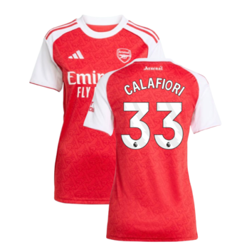 2025-2026 Arsenal Home Shirt (Womens) (Calafiori 33)