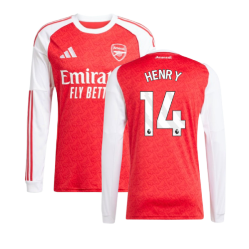 2025-2026 Arsenal Long Sleeve Home Shirt (Henry 14)