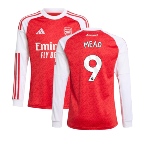 2025-2026 Arsenal Long Sleeve Home Shirt (Kids) (Mead 9)