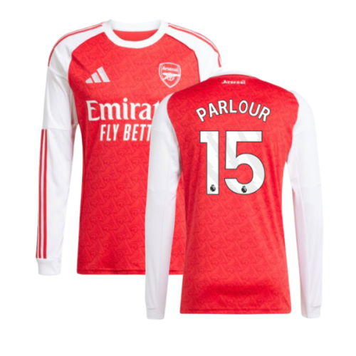 2025-2026 Arsenal Long Sleeve Home Shirt (Parlour 15)
