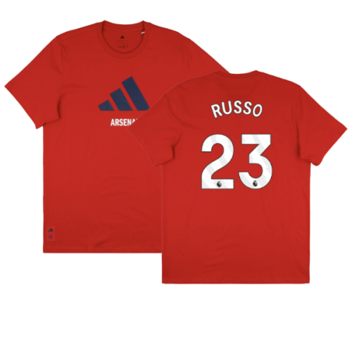 2025-2026 Arsenal Season Graphic Tee (Scarlet) (Russo 23)