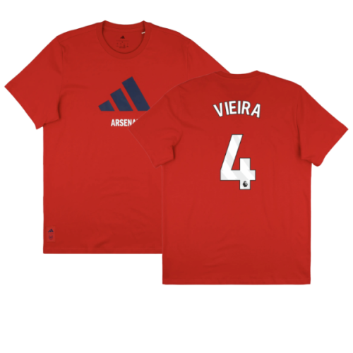 2025-2026 Arsenal Season Graphic Tee (Scarlet) (Vieira 4)