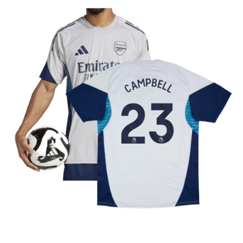 2025-2026 Arsenal Training Shirt (Grey Two) (Campbell 23)