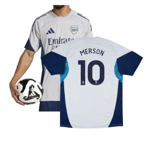 2025-2026 Arsenal Training Shirt (Grey Two) (Merson 10)