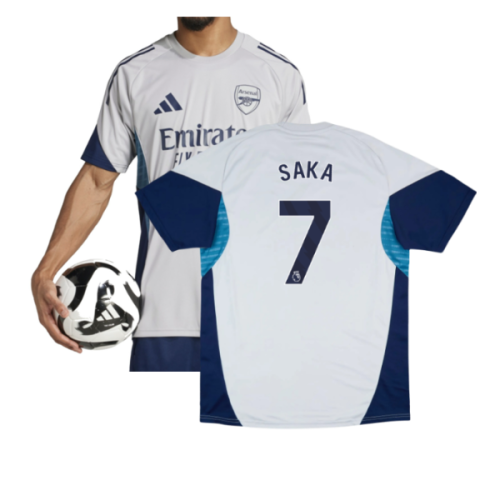 2025-2026 Arsenal Training Shirt (Grey Two) (Saka 7)