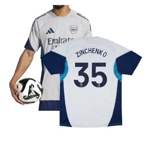 2025-2026 Arsenal Training Shirt (Grey Two) (Zinchenko 35)