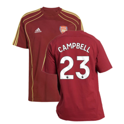 2025-2026 Arsenal UBP Tee (Noble Maroon) (Campbell 23)