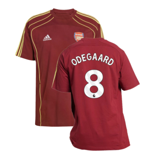 2025-2026 Arsenal UBP Tee (Noble Maroon) (Odegaard 8)