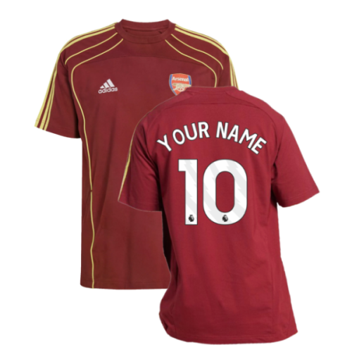 2025-2026 Arsenal UBP Tee (Noble Maroon) (Your Name)