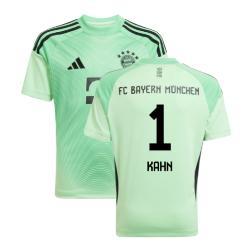 2025-2026 Bayern Munich Home Goalkeeper Shirt (Glory Mint) - Kids (Kahn 1)
