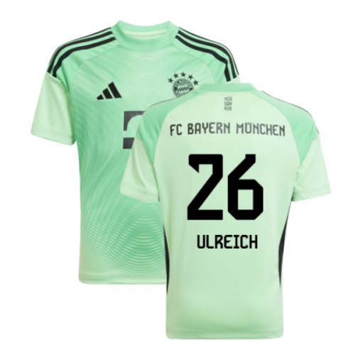2025-2026 Bayern Munich Home Goalkeeper Shirt (Glory Mint) - Kids (Ulreich 26)