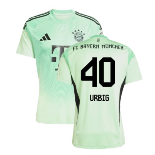 2025-2026 Bayern Munich Home Goalkeeper Shirt (Glory Mint) (Urbig 40)