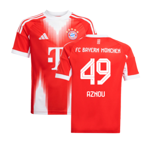 2025-2026 Bayern Munich Home Shirt (Kids) (Aznou 49)