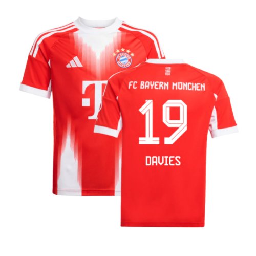 2025-2026 Bayern Munich Home Shirt (Kids) (Davies 19)