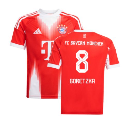 2025-2026 Bayern Munich Home Shirt (Kids) (Goretzka 8)